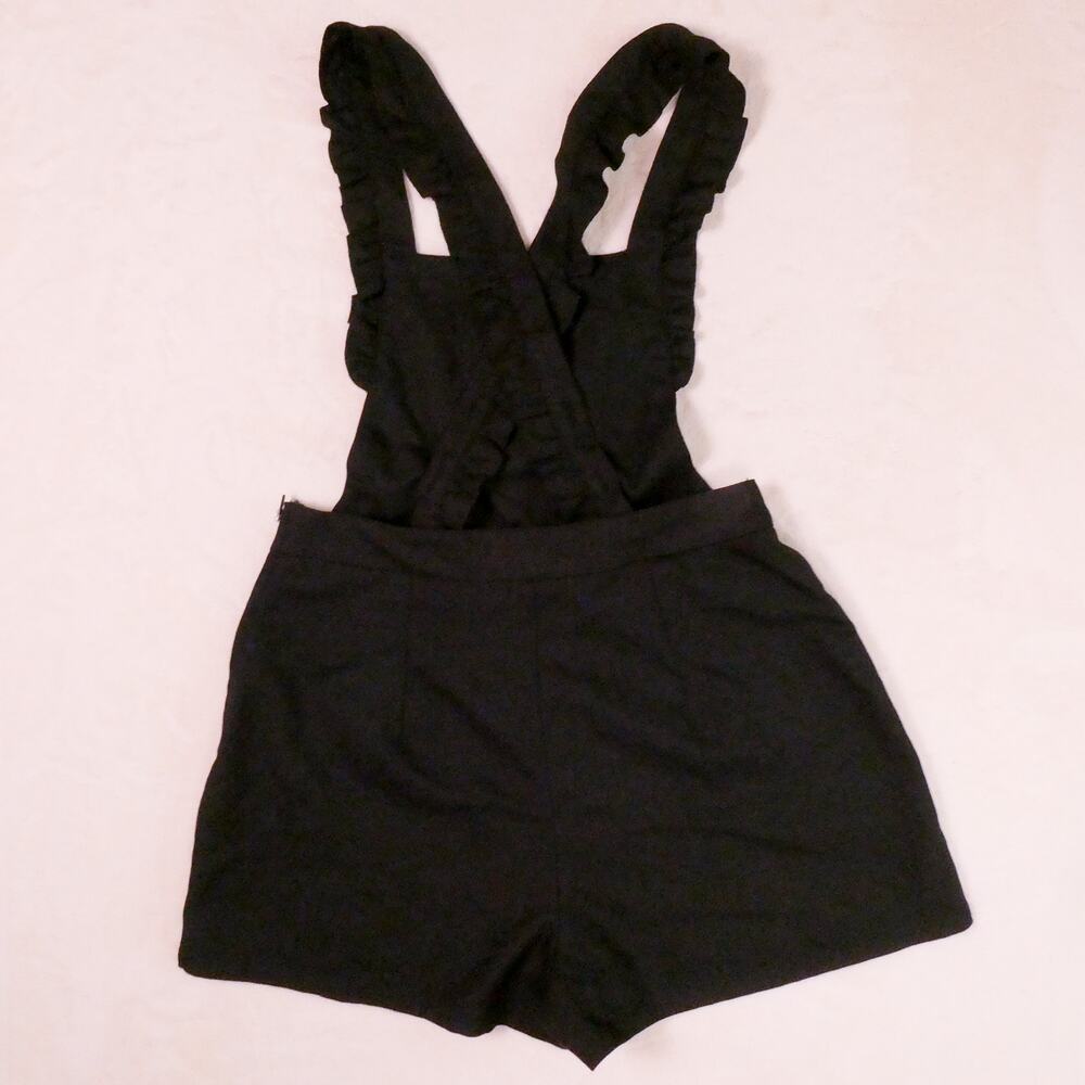 Hot Topic Black Embroidered Ghost Pinafore Romper Size M Pumpkins Whimsygoth - Picture 2 of 8